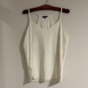 RW&CO. Cream Beaded Camisole Top